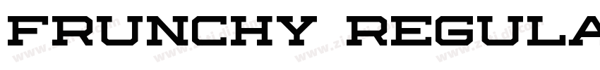 Frunchy Regular字体转换 Frunchy Regular字体转换